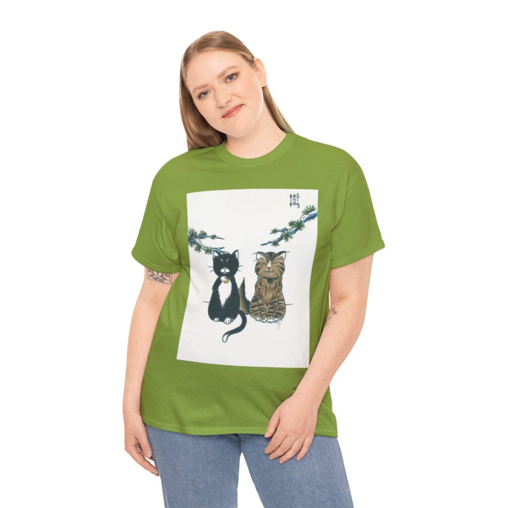 alt=”Tshirt with Cashleigh’s art Sly & Kipper” aria-hidden=”true"